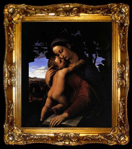 framed  Julius Schnorr von Carolsfeld Madonna and Child, ta009-2